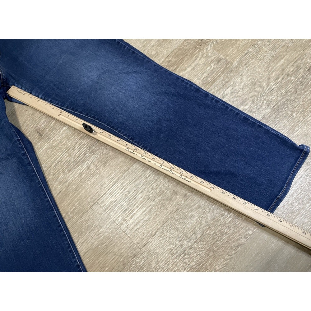 Levi's 512 Jeans Womens Sz 20 Blue Perfectly Shaping Straight Leg Stretch Denim - Picture 7 of 8